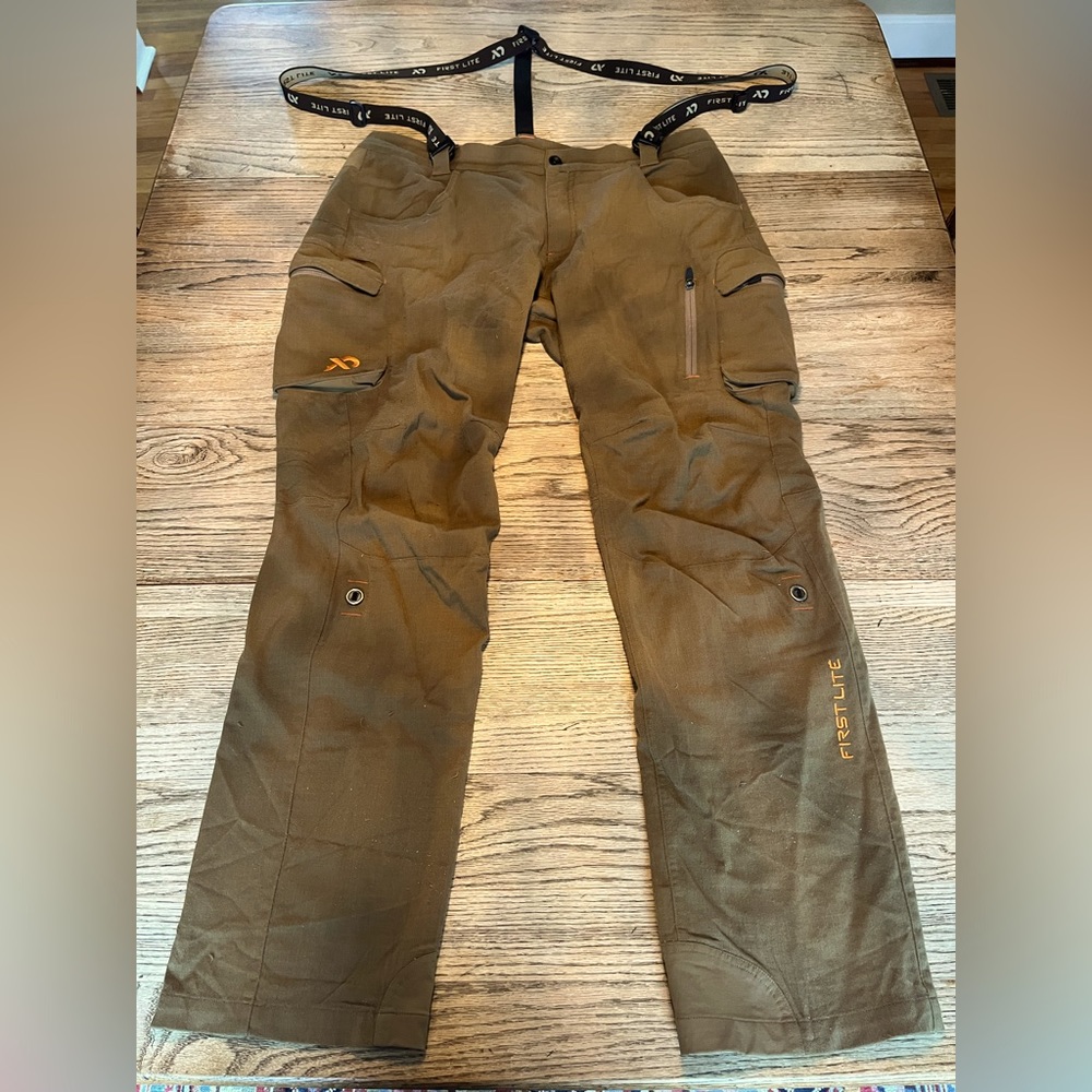 First Lite Obsidian Merino Pants - XL - Dry Earth - Good Condition
